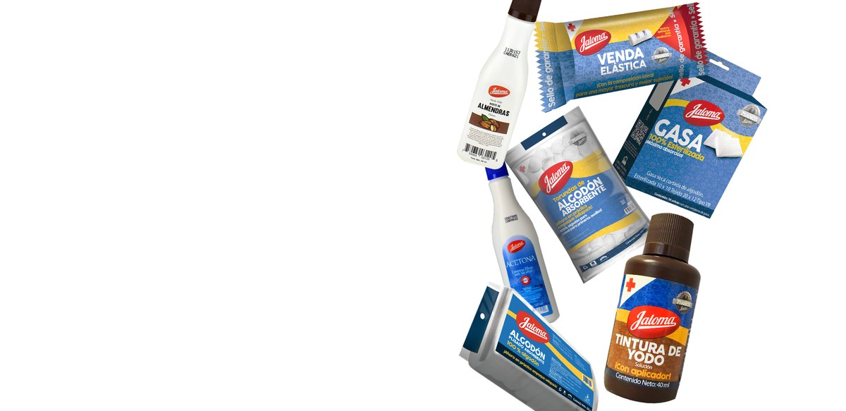 Productos de la línea Jaloma que distribuye Mayaks